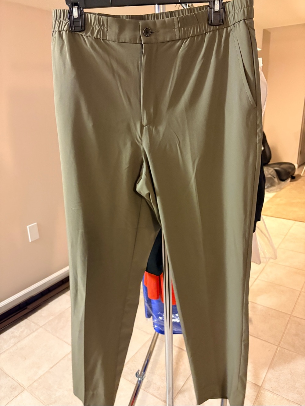 BOGO Olive Green Stretch Casual Pants